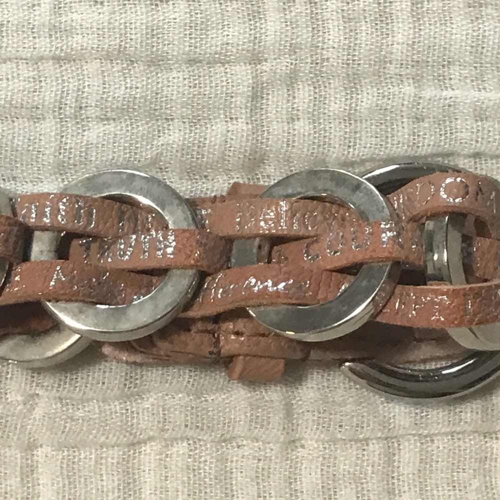 3/$20 Good Works leather bracelet
